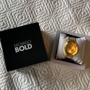 Movado Bold Gold Watch